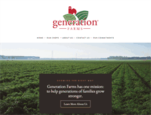 Tablet Screenshot of generationfarms.com